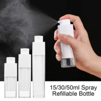 15/30/50ml Rotating lifting Hairdressing Salon Fine Mist Spray Refillable Bottle Airless Pump Empty Sprayer Liquid Container
