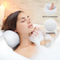 Bath Pillow, Bathtub Soft Spa Pillow,Slip Resistant,Helps Support Head, Back, Shoulder and Neck for Bathtub Hot Tub and Jacuzzi