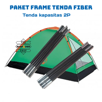 Paket Frame tenda fiber kapasitas Tenda kemping 2P