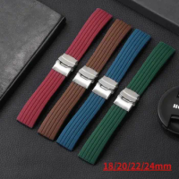 Silicone Strap 18/20/22/24mm Nine Colors for Swatch for Samsung Waterproof Smart Sport Watch Band Men Women Rubber Bracelet Belt
