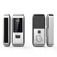 Wireless Remote Control Door Lock Office Keyless Electric Fingerprint/Password Lock With Touch Keypad Smart Card