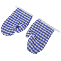 2 Pcs Microwave Gloves Kitchen Mini Toys For Kids Soccer Ball Chair Kids Cooking Mitts Baking Polyester Mittens Child Skillet