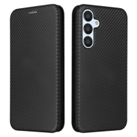 For SAMSUNG Galaxy A54 5G Flip Case Luxury Carbon Fiber Leather BOOK Shockproof Full Cover For Samsung A54 A 54 A5 4 Phone Bags