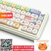 蠟筆小新鍵帽MOA高度動漫可愛MAC熱升華HI75 HI8 K99 F99 104 F87-杏奈生活館