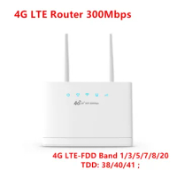 4G LTE 300Mbps Router 3G Wifi High Speed Wireless Router with SIM Card Slot 2.4G Home Network Broadband