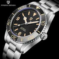 NEW PAGANI DESIGN Retro Diver Mens Watches Mechanical Automatic Watch Stainless 20Bar Waterproof Sapphire Sports Reloj Hombre