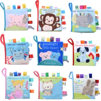 Baby Toy Animal Three-dimensional Cloth Book Parent-child Interactive Early Education Tear Cloth Book Baby Educational Toys