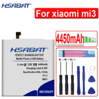 HSABAT New 4450mAh BM31 Battery for xiaomi mi3 m3 for xiao mi 3 for xiaomi 3 Mobile Phone Battery