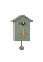 FUNKY.sg Wall Cuckoo Cuckoo Clock. muji Birdhouse Clock Minimalist Modern Design - Green