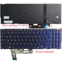 Keyboard For ASUS ZenBook 15 UX533 UX533F UX534 UX534F UX533FD UX533FN UX533FAC with backlit Blue Russian Layout