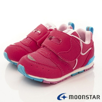 日本月星Moonstar機能童鞋-HI系列2E穩定款1212桃紅(寶寶段)