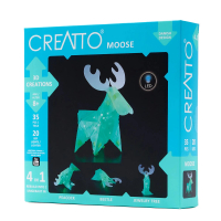 【英國T&amp;K】越玩越靈巧 STEAM寶盒：LED 3D 克里托創意魔法片：神奇的麋鹿和森林朋友(3478-Moose)