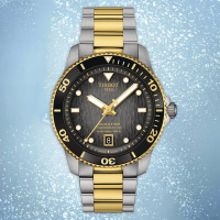 TISSOT 天梭 官方授權 Seastar 海星系列潛水錶 機械錶 中性錶 送禮首選 T1208072205100