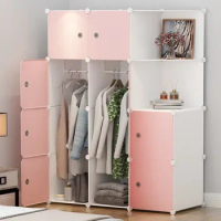 Women Clothes Wordrobe Space Saving Organizer Storage Open Partitions Display Wardrobe Cabin Bedroom Roupeiro Home Furniture