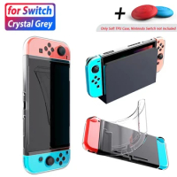TPU Transparent Protective Case Compatible with Nintendo Switch Crystal Cover Shell Frame Protector NS Game Console Accessories