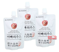 YEONDOOFARM 韓國蘋果汁100ml 三包99元超優惠，正式進口報關，貼有中文標籤