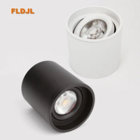 Dimmable LED spotlight 5W7W10W15W20W 110v/220v downlight angle adjustable ceiling type living room bedroom household spotlight