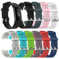 Breathable Soft Silica Strap for Fitbit Charge 3 4 Writ Strap for Fitbit Band Replacement Fitbit Strap Smart Band Accessories