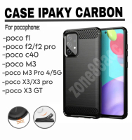 Case For Xiaomi Pocophone F1 F2 C40 M3  X3 GT Pro  Ipaky Fiber /Silicon Case Softcase Carbon Casing 