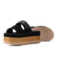 【UGG】女鞋/拖鞋/真皮拖鞋/厚底鞋/Aubrey Slide(黑色-UG1167451BLK)