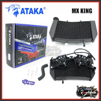 ATAKA racing Radiator double fan Hitam Silver mx king Ninja 150 540ML Jupiter mx old mx new supra gt