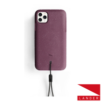 美國Lander iPhone 11 Pro Max Moab手機保護殼-莓果紫(附手繩)