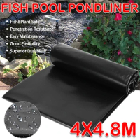 4X4.8M HDPE Fish Pond Liner Garden Pond Landscaping Pool Reinforced Thick Heavy Duty Waterproof Membrane Pond Liner