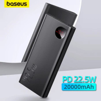 Baseus 22.5W Power Bank 20000mAh Portable Fast Charging Powerbank Type C PD Qucik Charge External Battery Charger For iPhone 14