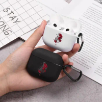 Red Rose Jesus Cross Airpod Case Cool Earphone Cover for AirPods 2 3 Pro 2nd Generation Case Gift for Religion Faith Family