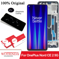 Original AMOLED Display For OnePlus Nord CE 2 5G LCD Touch Screen Digitizer Assembly For 1+ Nord CE2 5G IV2201 6.43"