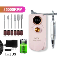 SG-702 เครื่องเจียเล็บไฟฟ้า 35,000RPM เครื่องเจียรเล็บ มืออาชีพ ตะไบไฟฟ้า จอ LCD ขัดเล็บด้วยไฟฟ้าแบบ