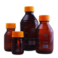 Laboratory Glass Reagent Bottles High-quality 100ml 250ml 500ml 1000ml 2000ml 3000ml 5000ml Brown Screw Glass Reagent Bottle