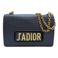 【二手名牌BRAND OFF】DIOR 迪奧 藍色 牛皮 J adior 鏈帶肩背包