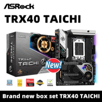 ASRock TRX40 Taichi Motherboard Supports sTRX4 Socket 3990X 3970X 3900X CPU 8×DDR4 4666+ MHz RAM Memory NVME M.2 SATA PCIe 4.0