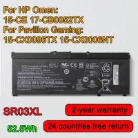 SR03XL Laptop Battery For HP OMEN 15-CE,17-CB0052TX For Pavilion Gaming 15-CX0096TX,CX0006NT L08934-2B1 L08855-855 52.5Wh