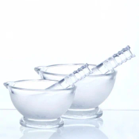 1set 30mm To 130mm Laboratory Use Glass Mortar and Pestle Laboratory Chemistry Equipment