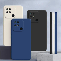 Sarung Redmi 10C, warna pepejal Redmi 10C silikon cecair sarung pelindung kalis kejutan