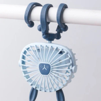 Mini Fan Octopus Shape for Baby Stroller Bed USB Handheld Silent Battery Tripod Fan Rechargeable Electric Fan with Clip Cute