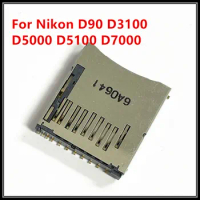 100%NEW For Nikon D90 D3100 D5000 D5100 D7000 SD Memory Card Reader Connector Slot Holder Camera Replacement Repair Spare Part