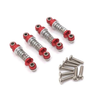 4Pcs Metal Shock Absorber Damper for Wltoys 284131 K969 K979 K989 K999 P929 P939 1/28 RC Car Upgrade Parts,Red