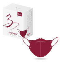 CSD 中衛 醫療口罩-3D立體-櫻桃紅1盒入-鬆緊耳帶(30入/盒)