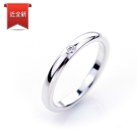 二手品 Tiffany&Co. 蒂芙尼 圓型鑽石925純銀戒指