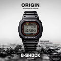 卡西歐 G-SHOCK DW-5000R 男士防震防水手錶，42.3mm黑色數字顯示，高亮度LED背光