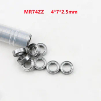 50pcs/100pcs/500pcs MR74ZZ MR74 ZZ L-740ZZ Deep Groove Ball Bearing 4x7x2.5mm Miniature shielded MR74Z 4*7*2.5mm 674zz