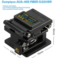 Comptyco AUA-60S FIBER CLEAVER Metal Materia single core 0.25mm 0.9mm-12 core ribbon fiber 10mm Cutting for Bare Fiber D125um