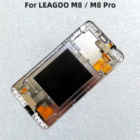 Original For Leagoo M8 LCD Display Touch Screen Sensor Digitizer Assembly Front Leagoo M8 Pro Display Panel Glass Full LCD