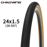 CHAOYANG 24inch 24x1.5 38-507 Young Student Mountain Bike Tire Youth Urban Bicycle Tire Brown Edge MTB Outer Tire 30TPI