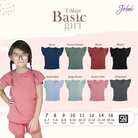 Zebe T-Shirt Basic Girl By Kazel 12 charcoal