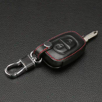 Leather key car key holder car cover case for Renault/for Opel Vivaro Movano,2 button leather car remote key case starline a93