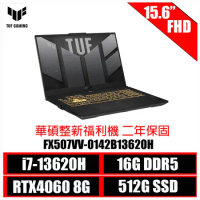 ［ASUS原廠整新福利機］FX507VV-0142B13620H RTX4060★13代i7 ASUS
